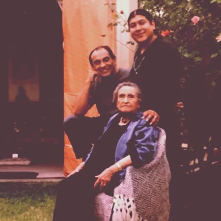 an image of don Jose Ruiz with his father and grandmother